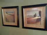 Pair of nicely framed and matted prints