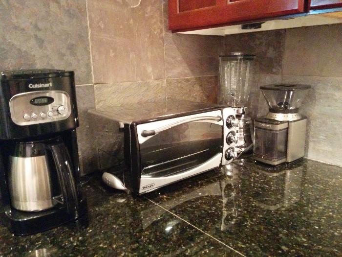 DeLonghi toaster oven, Osterizer blender