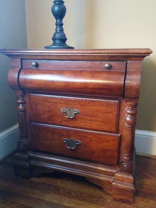 3-drawer, solid wood mahogany chest, made in USA