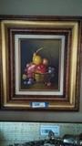 Original, artist-signed oil painting in good frame