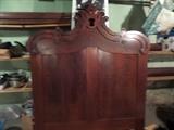 ANTIQUE BED W/LARGE POSTS