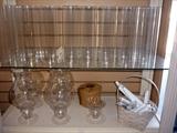 Glass Hurricanes Electric Candles & Candle Center Piece Bowls 