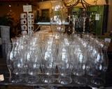 Glass Hurricane Center Piece  