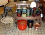 Glazed Ceramic Colored Pots  