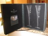 Waterford Gift Set: "Love and Romance" Champagne Flutes (New in Gift Case)
