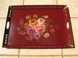 Hand-Painted Tole Tray