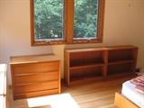Danish Modern 3-Drawer Dresser and 2 Shelf Units