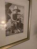 Benton litho, pencil signed-The Little Fisherman