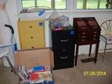 jewelry box, file cabinet and misc