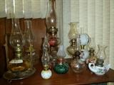 Additional photo of oil lamps from collection.