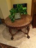                Beautifully carved coffee/side table