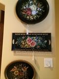                     More of the tole tray collection