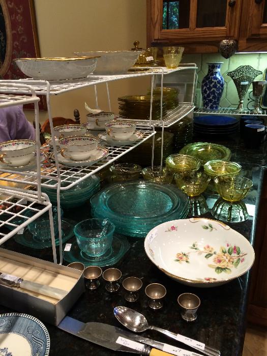                       All sorts of glassware & dishes