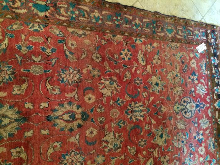                     Antique Persian  rug 4.9 x 11