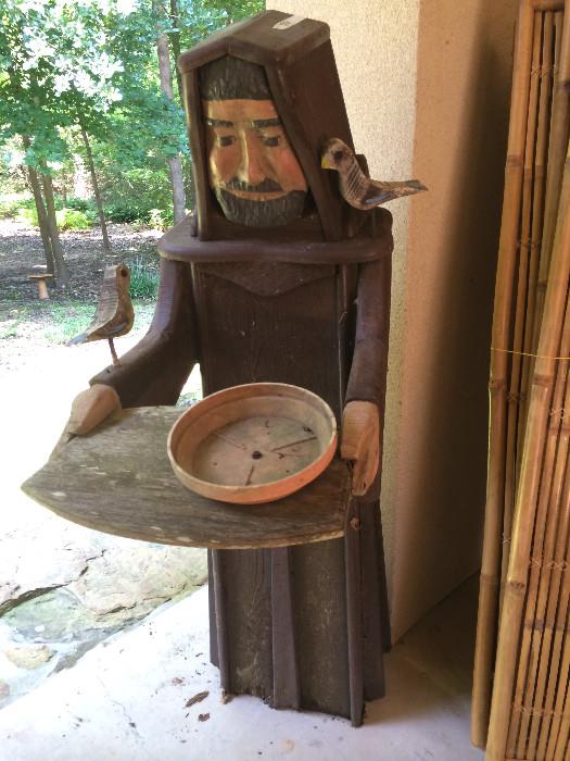                             Monk bird feeder