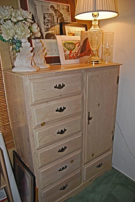 tall chest of drawers with door