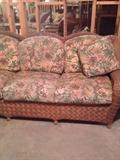 sofa in the wicker set