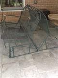 metal gliders waiting for your deck or porch