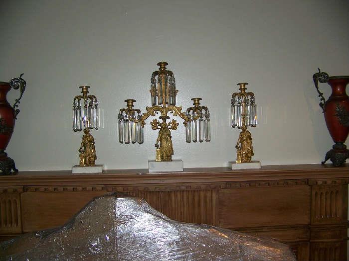 Brass and Crystal Candle suite