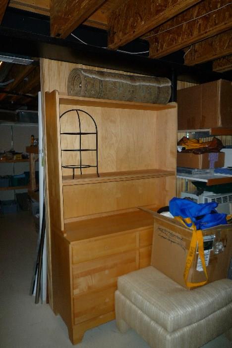 Moosehead Furniture solid maple dresser and hutch (44w 18d 70h) $150