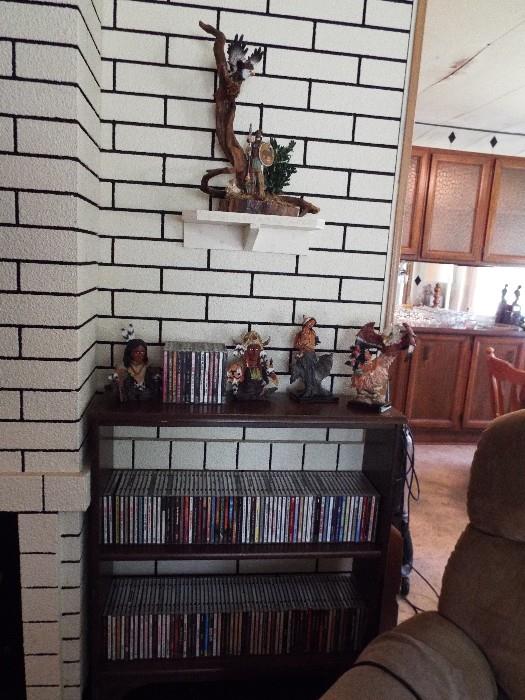 100's of CD's and Indian figurines