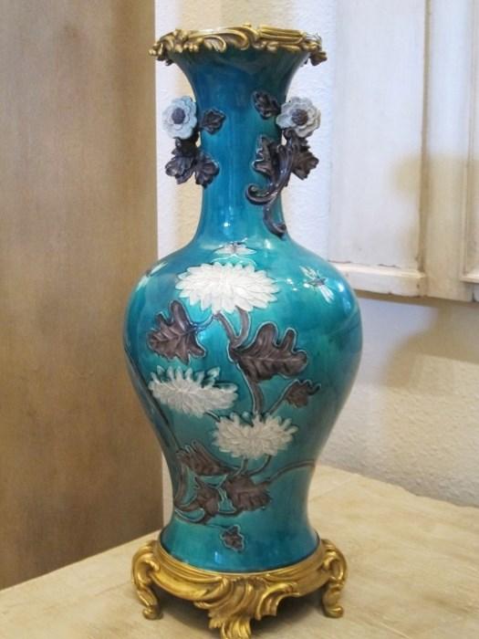 19th Century Japanese Vase with Ormolu Mounts