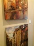                                2 oil city scapes
