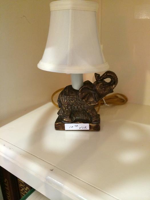                              Small elephant lamp