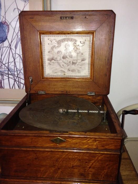Vintage Criterion music box.  Works!