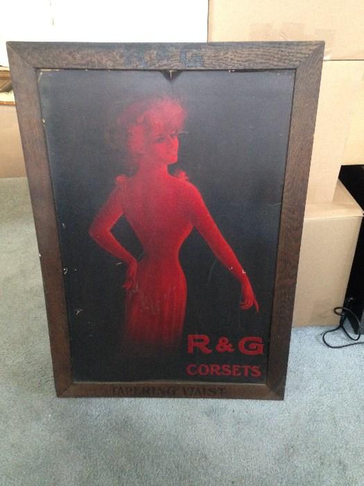Vintage R & G corsets poster