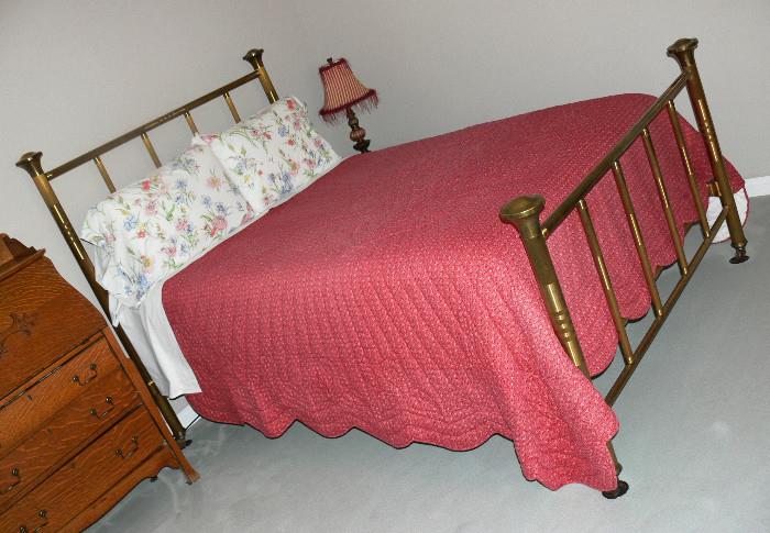 FULL SIZE BRASS BED