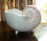 LARGE 1970'S FRITZ & FLOYD SHELL PLANTER