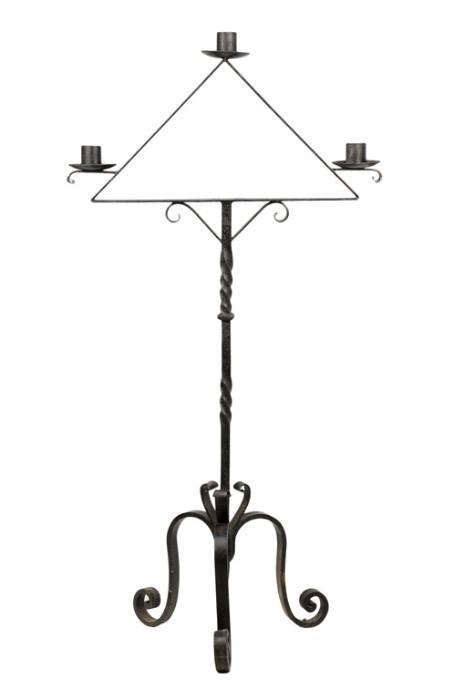 LOT 3: A GOTHIC REVIVAL IRON FLOOR TORCHIERE