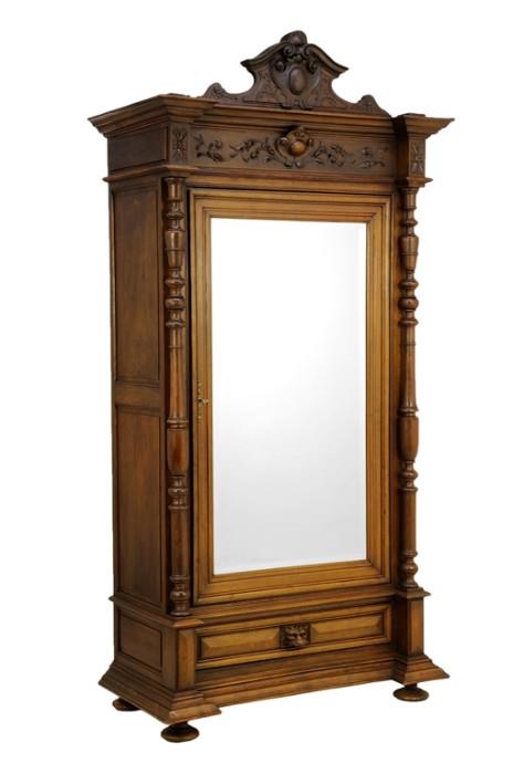 LOT 78: A FRENCH BAROQUE STYLE ARMOIRE
