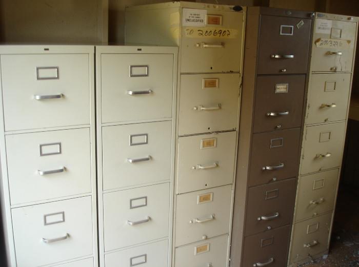 Metal file cabinets - HON
