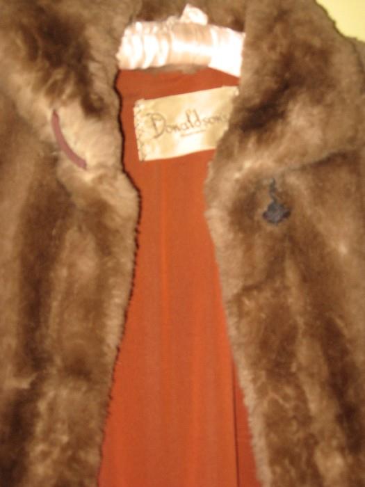 Fur coat ...from" DONALDSONS"