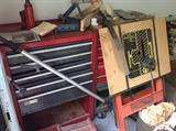 tool cabinets and saw table