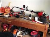 lots of yard tools (chain saw, weed eaters, hedge trimmers, etc.) including Stihl, Craftsman, Toro, etc