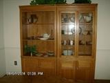 Contemporary Hutch - double unit with enclosed storage below.