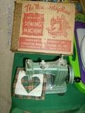 Miniature "Betsy Ross" Sewing Machine (all metal) with original box. 