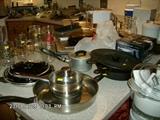 Pots, Pans, Baking Dishes (Pyrex, etc.) Iron Skillets
