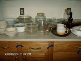 Dishware and Pyrex Baking Dishes