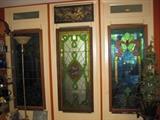 MANY STAINED GLASS WINDOWS...BOTH OLD & NEW