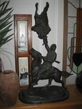 LARGE INDIAN BRONZE AFTER REMINGTON