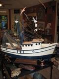 A HUGE MODEL SHRIMP BOAT