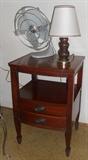 Mahogany two drawer end table
