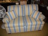 Blue/Yellow Striped Sofa Bed