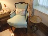 Green Arm Chair & Nice Side Table 