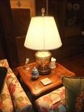 Nice End Table, Nice Brass Lamp