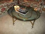Brass Based Coffee Table with Glass top